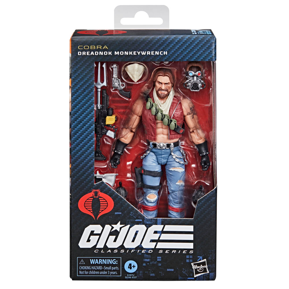 G.I. Joe Monkeywrench accessory loadout showcases ten pieces for versatile play.