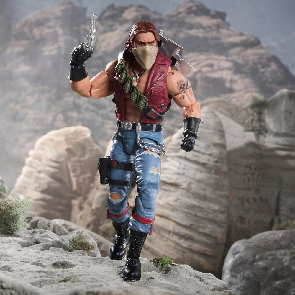 G.I. Joe Monkeywrench bandana mask adds classic Dreadnok silhouette.