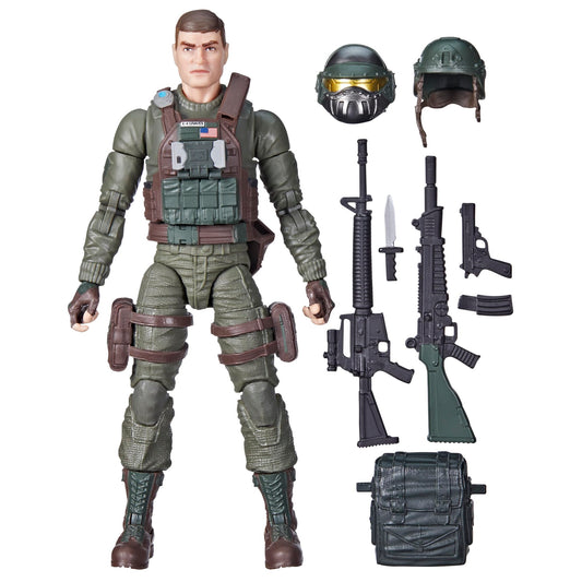 G.I. Joe Classified Robert Grunt Graves figure, front view, premium detailing for display