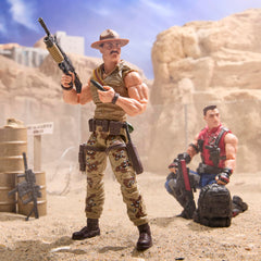 G.I. Joe Classified Sgt Slaughter alternate head supports varied battle-ready expressions.