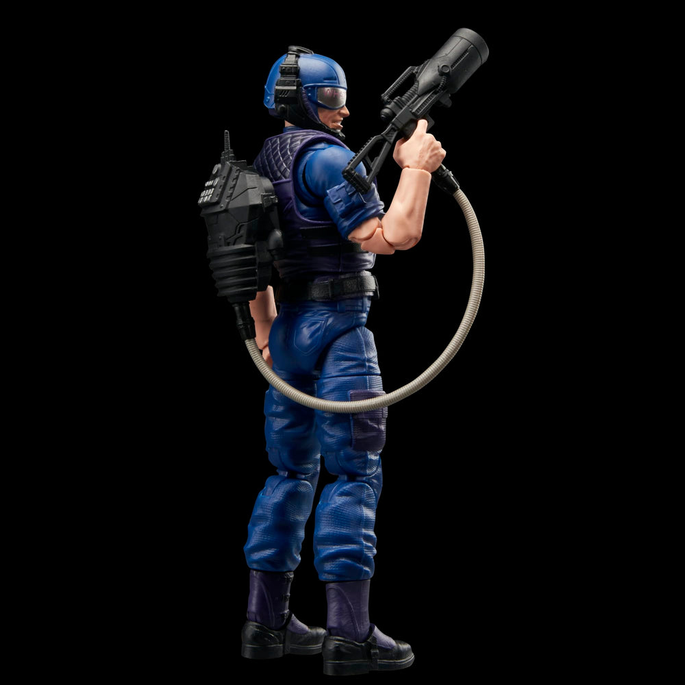 G.I. Joe Tele-Viper figure stand supports dynamic poses for display and photography.