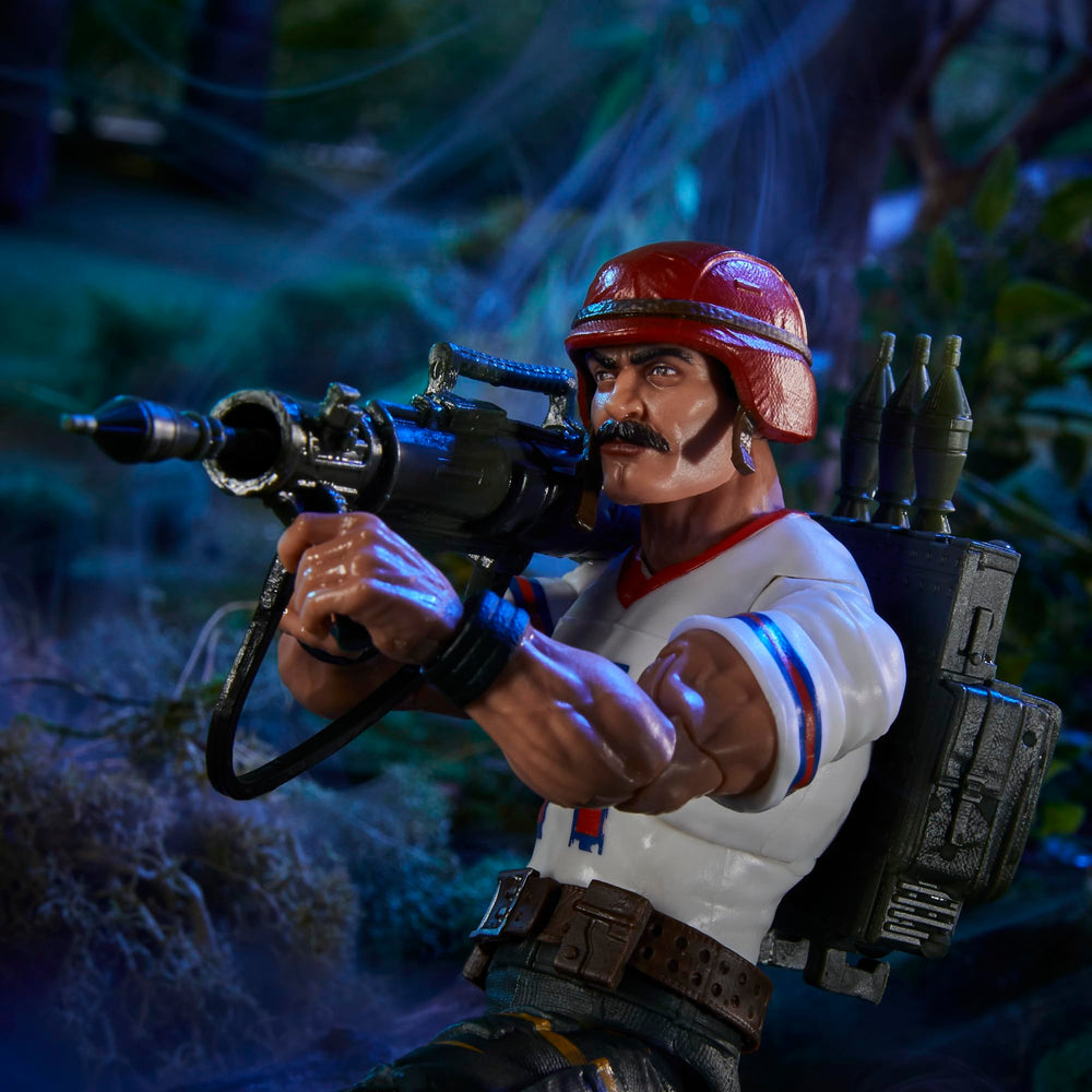G.I. Joe Classified Tiger Force Bazooka figure articulation close-up for pose variety