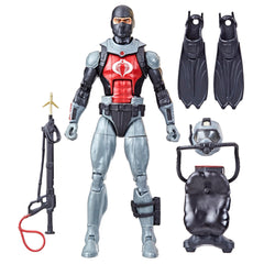 G.I. Joe Cobra EEL helmeted mask with hoses for authentic aquatic display and play