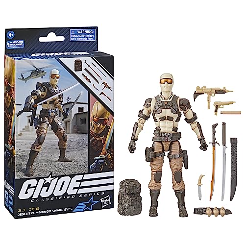 GI Joe Desert Commando Snake Eyes desert camo styling for rugged mission aesthetics