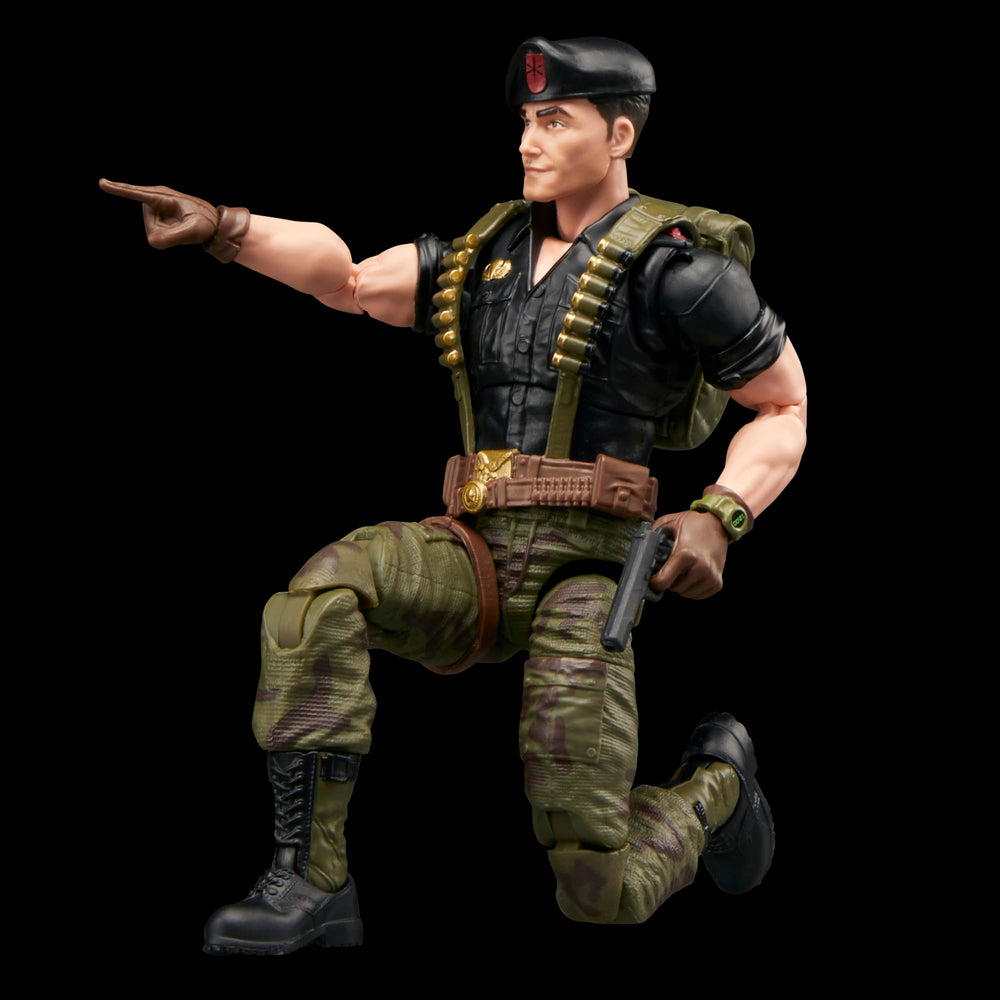G.I. Joe Flint figure stand supports stable, eye-catching displays
