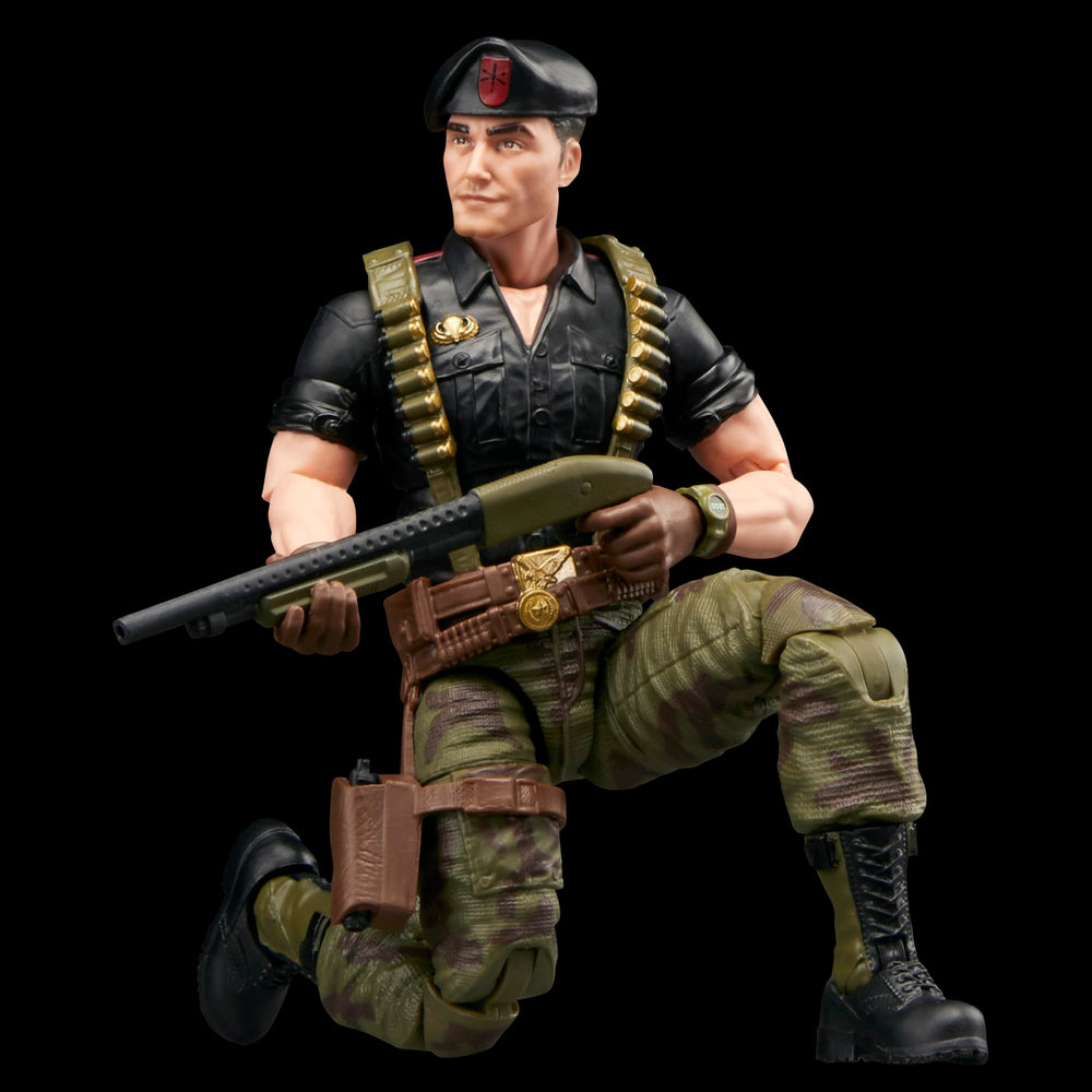G.I. Joe Flint includes weapon accessories for ready-for-action setups