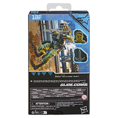 G.I. Joe Hit & Run packaging artwork and display window.
