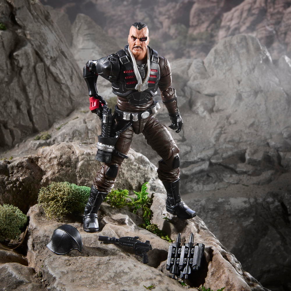 G.I. Joe Major Bludd windowed packaging display