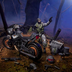 G.I. Joe Night Pursuit Cycle vehicle shown with functional wheels
