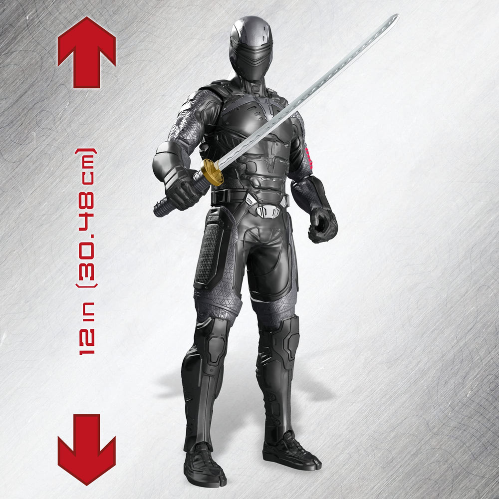 G.I. Joe Snake Eyes is suitable for kids ages four and up for creative play.