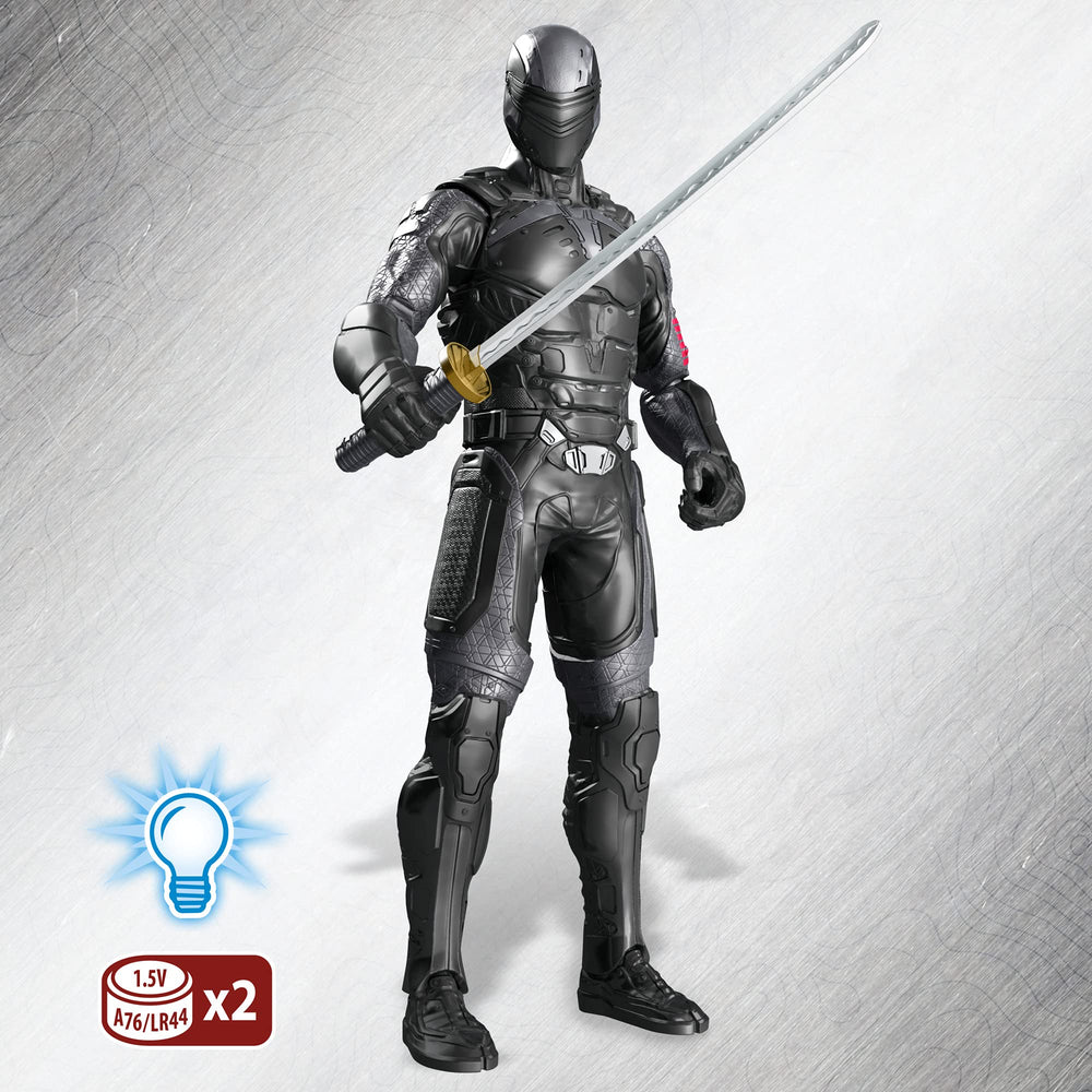 G.I. Joe Snake Eyes back-button action feature creates exciting battles.