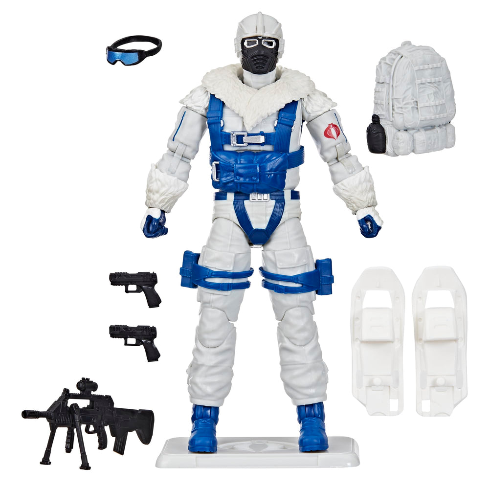 G.I. Joe Snow Serpent on retro cardback for classic display and collection