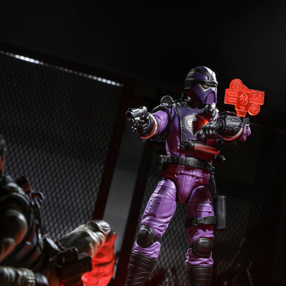 G.I. Joe Techno-Viper holographic projection enriches display storytelling.