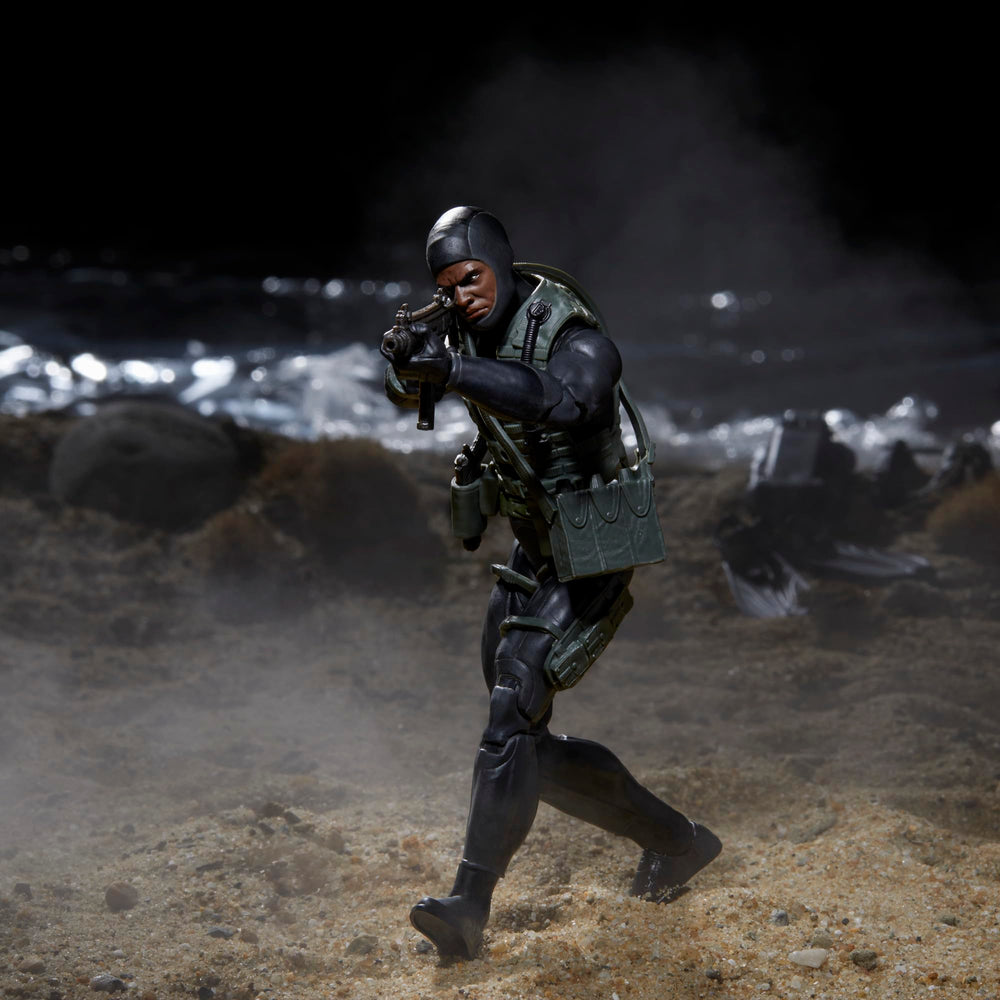 G.I. Joe windowed packaging showcases artwork and collectible figure.