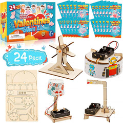 GIAKAN Valentines cards for kids with four playful designs for classroom exchanges.