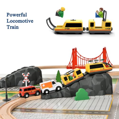 Giant Bean battery-powered locomotive delivers forward and reverse motion for dynamic play