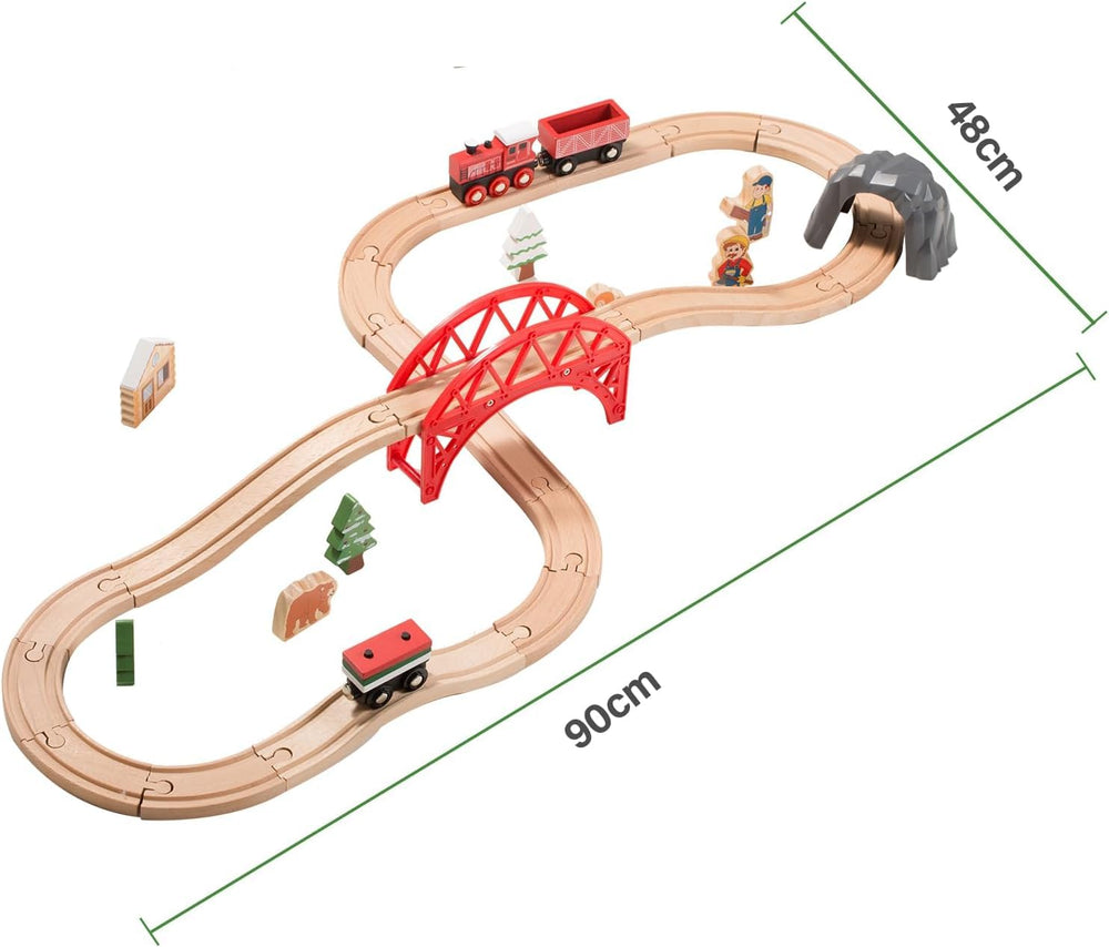 Giant bean smooth wooden parts with rounded edges ensure safe play