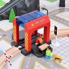Giant Bean two-way track pieces support expandable layouts and future builds