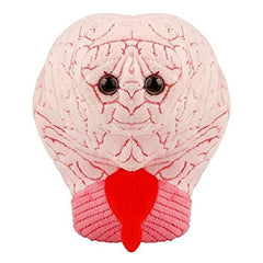 GIANT MICROBES Brain Plush brainstem embroidery accent for learning.