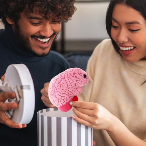 GIANT MICROBES Brain Plush education aid for neuroscience lessons.