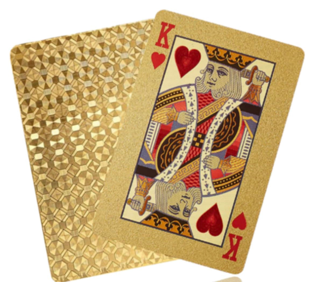 GIANT PANDA TRADING Gold Diamond Playing Cards flexible deck for easy shuffles