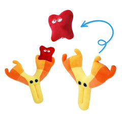 GIANTMICROBES antibody plush with detachable antigen for interactive learning and gifts.