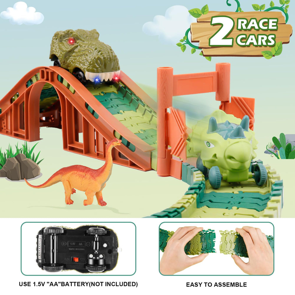 GIAT dino tracks on table demonstrates versatile play space