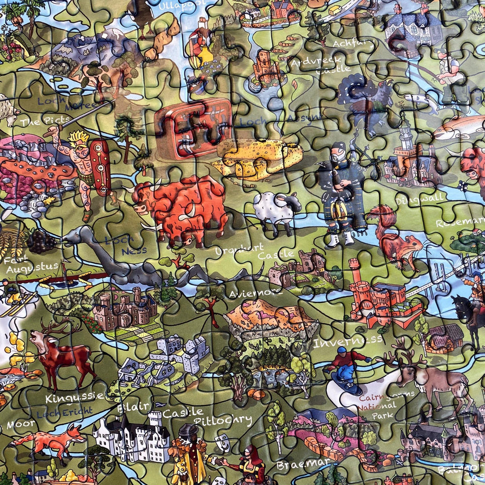 Gibsons This is Scotland puzzle featuring bagpipes for relaxing cultural immersion.