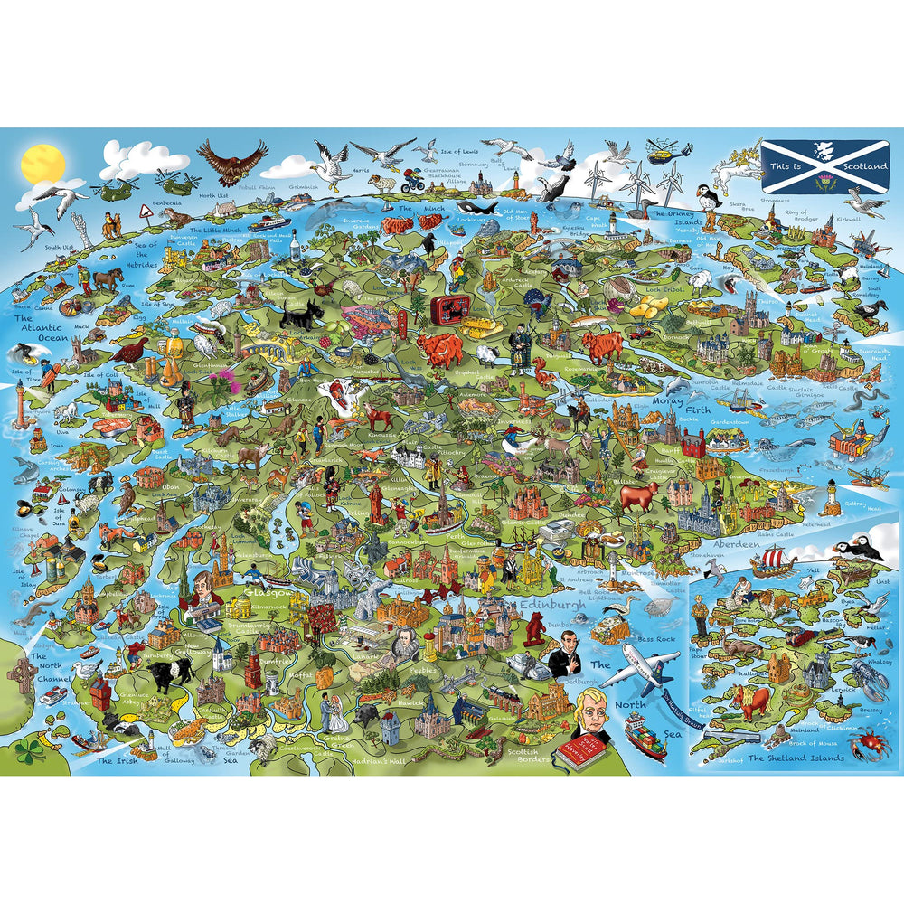 Gibsons This is Scotland puzzle designed by Hartwig Braun for precise, satisfying interlocking pieces.