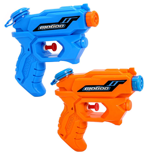 GIDGOD water gun kids 2Pack in action for summer fun.