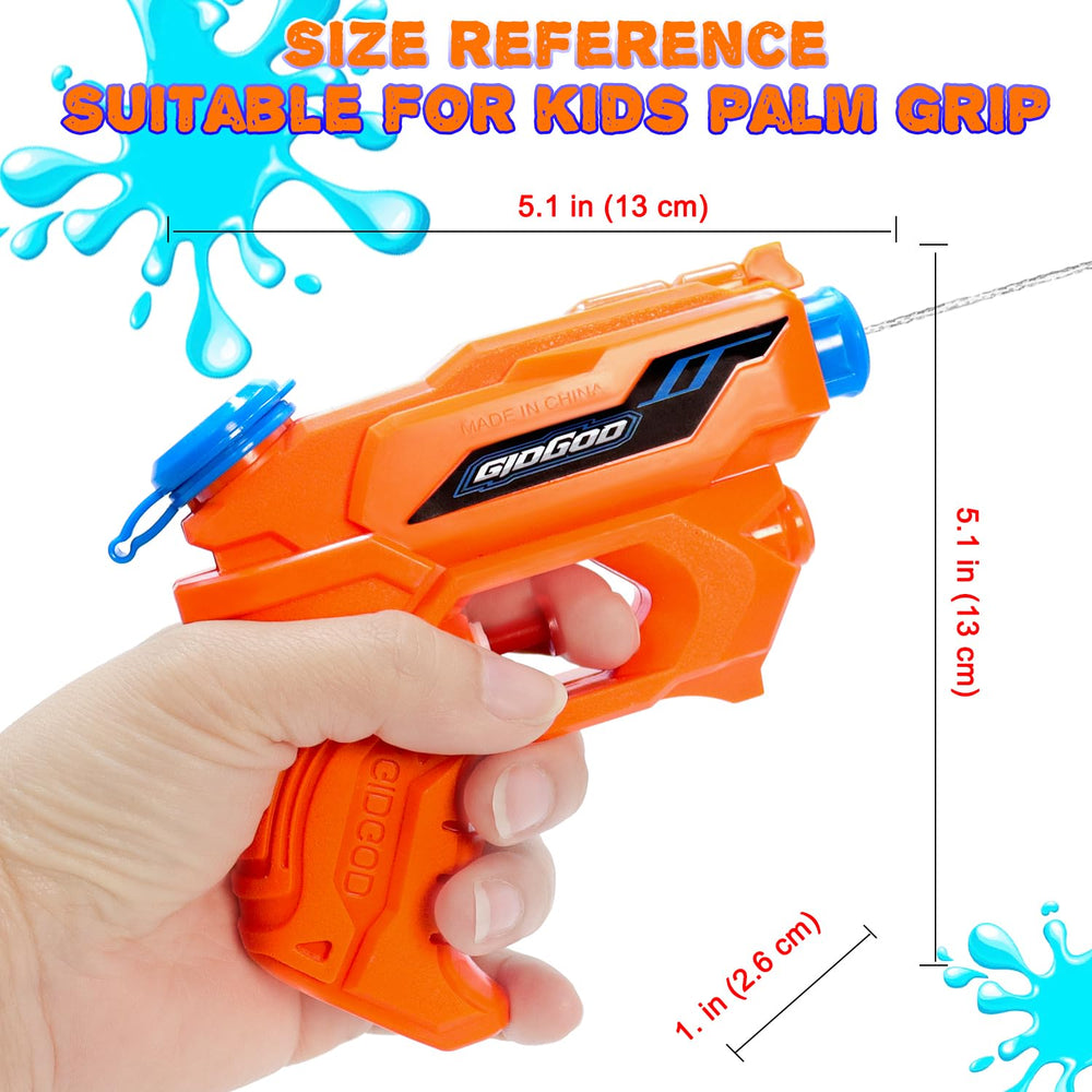 GIDGOD water gun lightweight 154g fits small hands.
