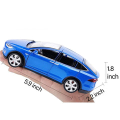 Gidoyi Toy Car Model X blue pull-back action delivers quick motion