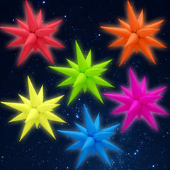 Gifloon spike explosion balloons create dramatic starburst effects