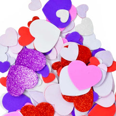 Gift Boutique 360 glitter purple hearts for wedding favors and invites