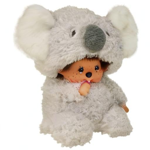 Gift-ready Bandai Monchhichi Koala plush for kids and collectors.