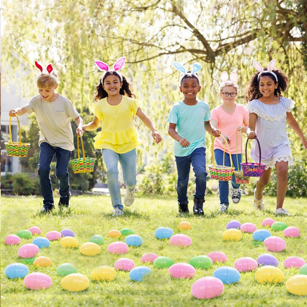 GiftExpress Easter eggs organized in a colorful basket for decor and gifting.