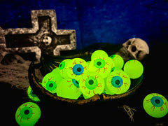 GiftExpress eyeball display for spooky Halloween decor and table settings