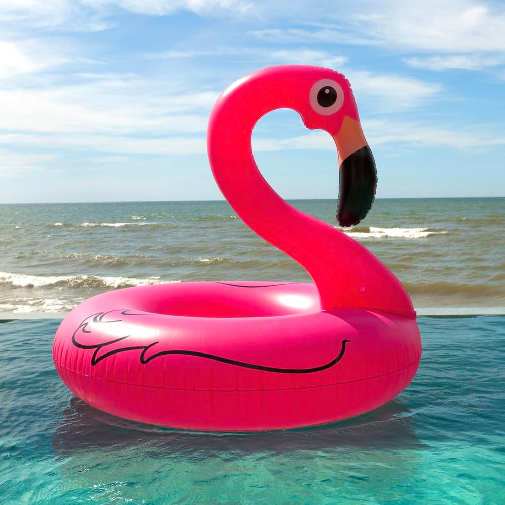 GiftExpress inflatable flamingo pool float ideal for pool parties and play