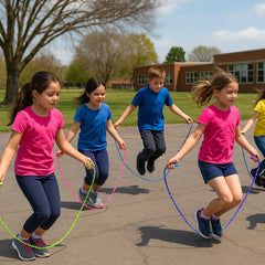 GiftExpress Jump Rope adjustable-length enables comfortable jumps for various heights.