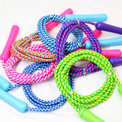 GiftExpress Jump Rope plastic-handle grip gives secure hold during activity.