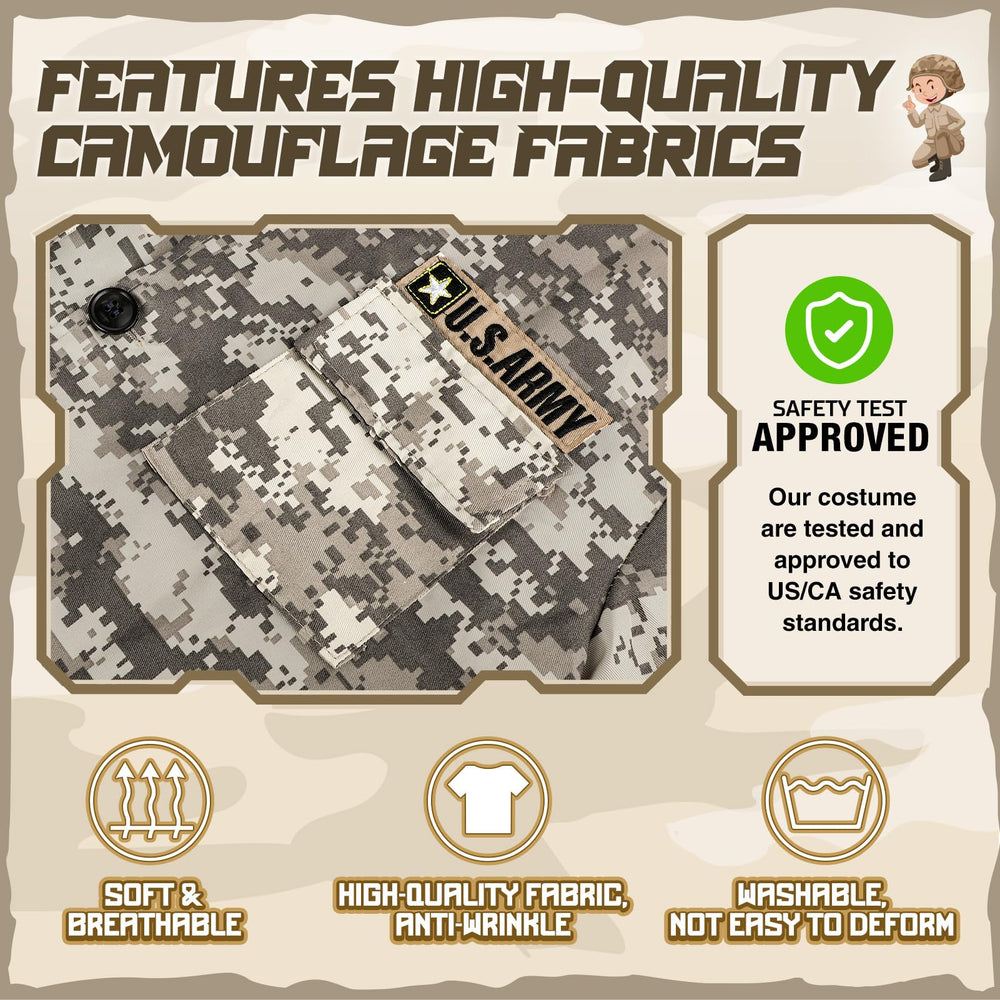 GIFTINBOX Army Costume belt with sturdy design for easy wearing.