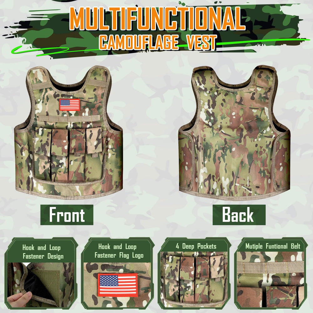 Giftinbox army costume hat completes an authentic hero look for pretend play.