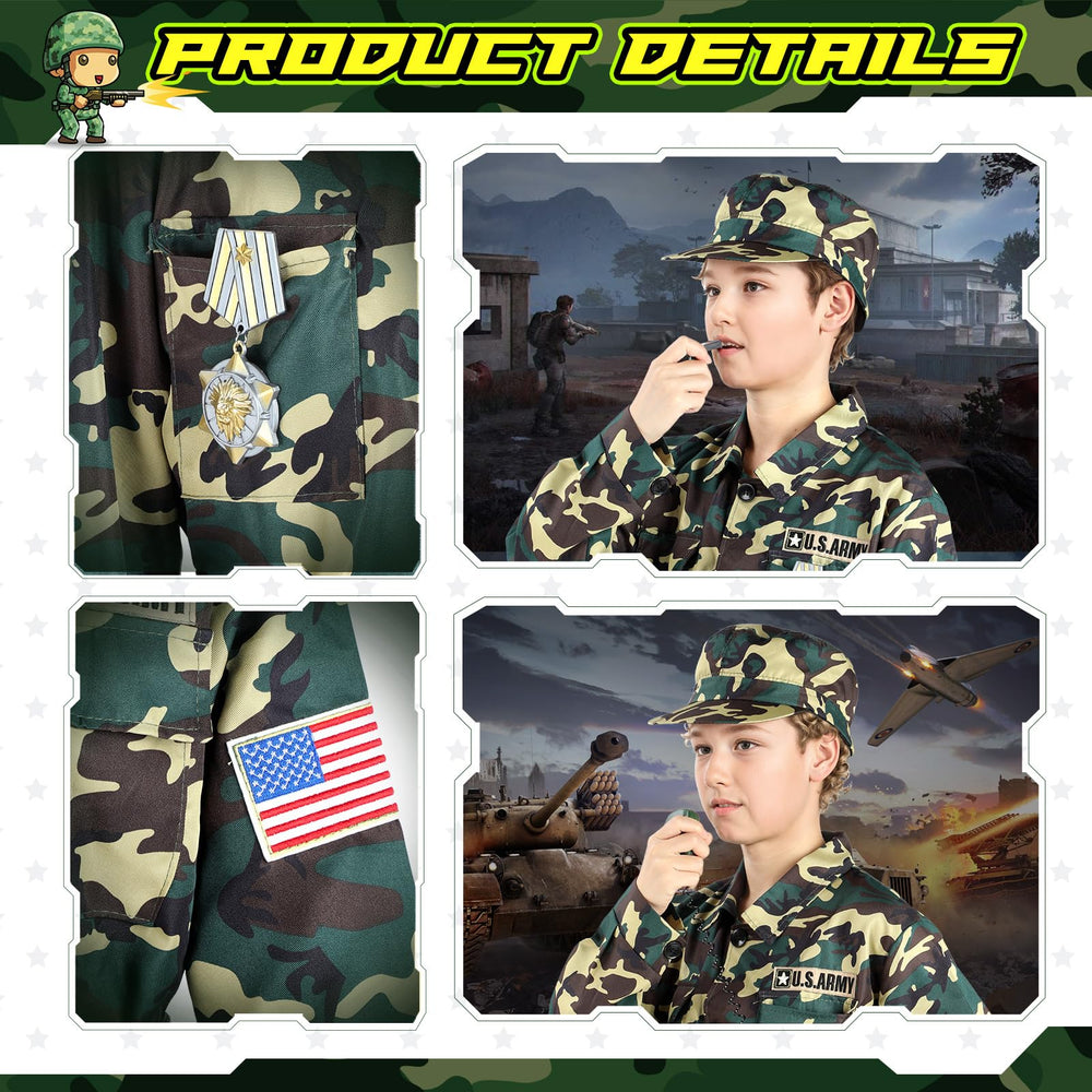 GIFTINBOX army toy hand grenade included for immersive pretend missions.