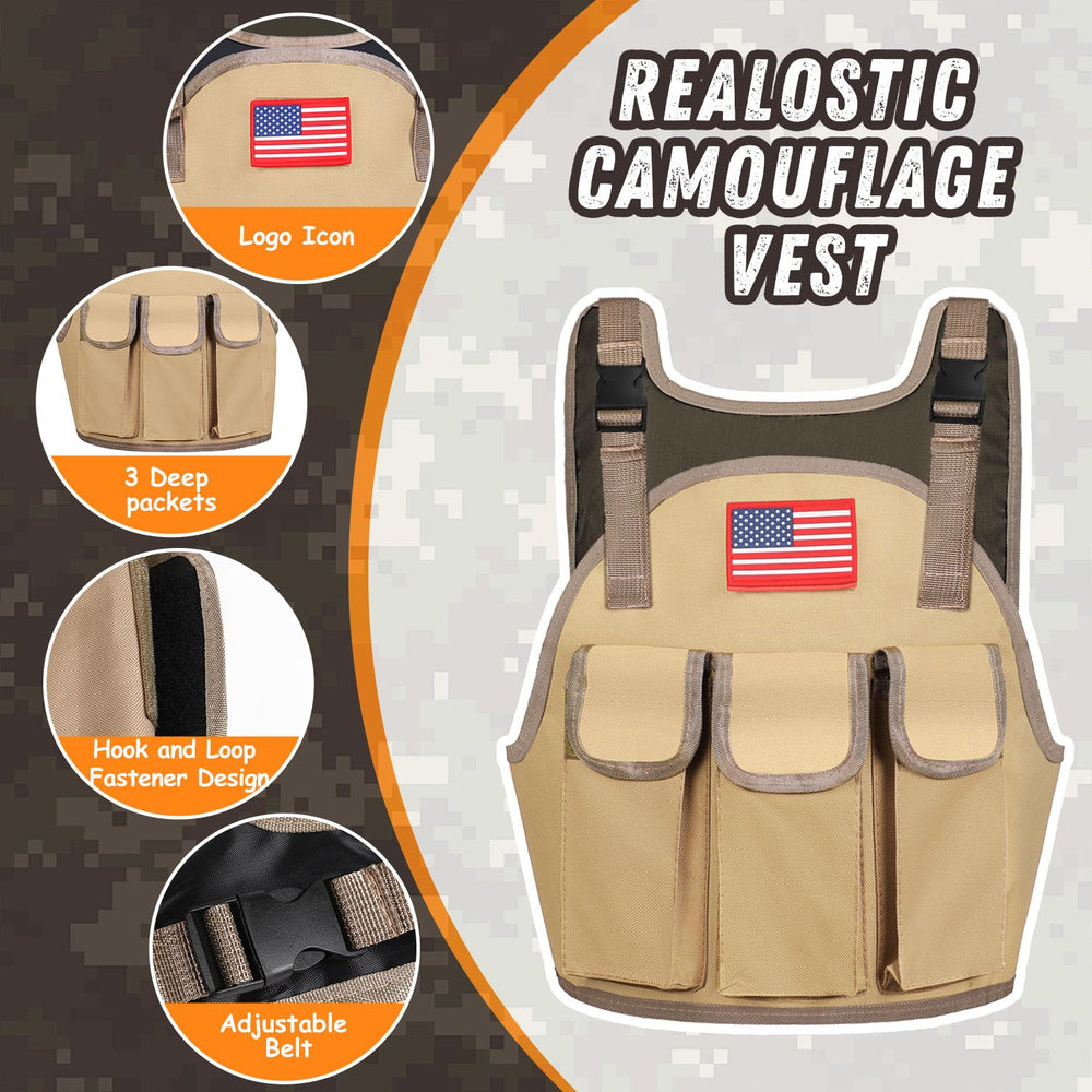 Giftinbox Kids Army Costume Belt offers secure fit and extra pockets.
