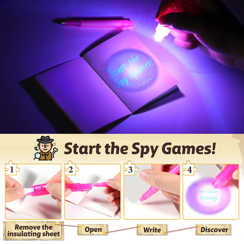Giftinbox detective-themed mini notebooks for spy-themed play