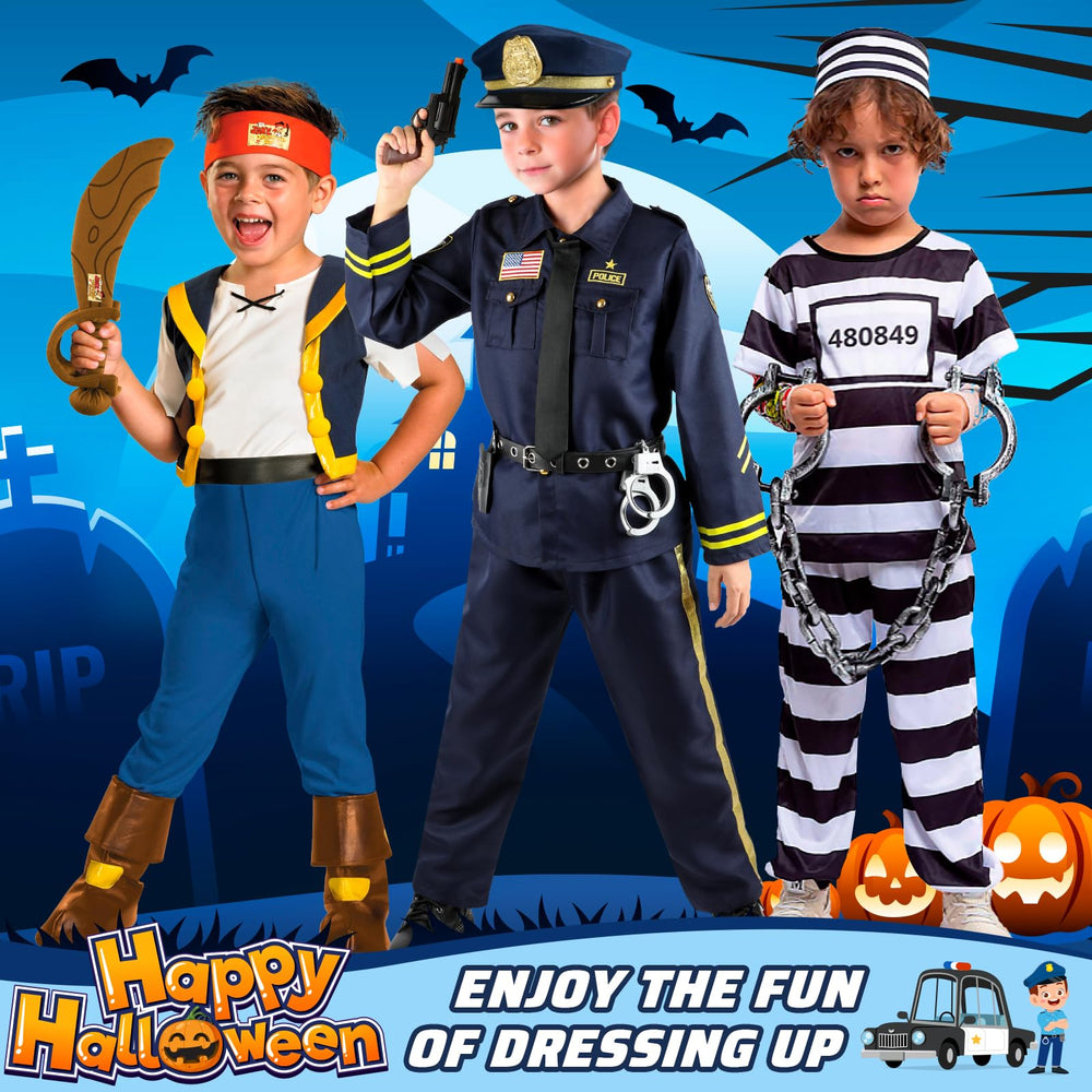 Giftinbox police costume for Halloween and photo props.