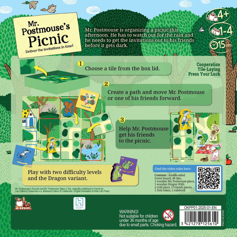 GIGAMIC Mr. Postmouse’s Picnic colorful tokens provide visual cues for teamwork.