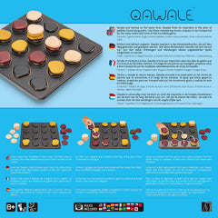 Gigamic Qawale color stacks on top highlight tactical moves for two players.