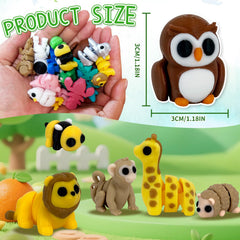 Giggiftrio colorful PLA figures with movable joints for fidgeting.