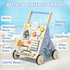 GiggleGems Ocean Walker mirrored panel inviting baby self-recognition and play.